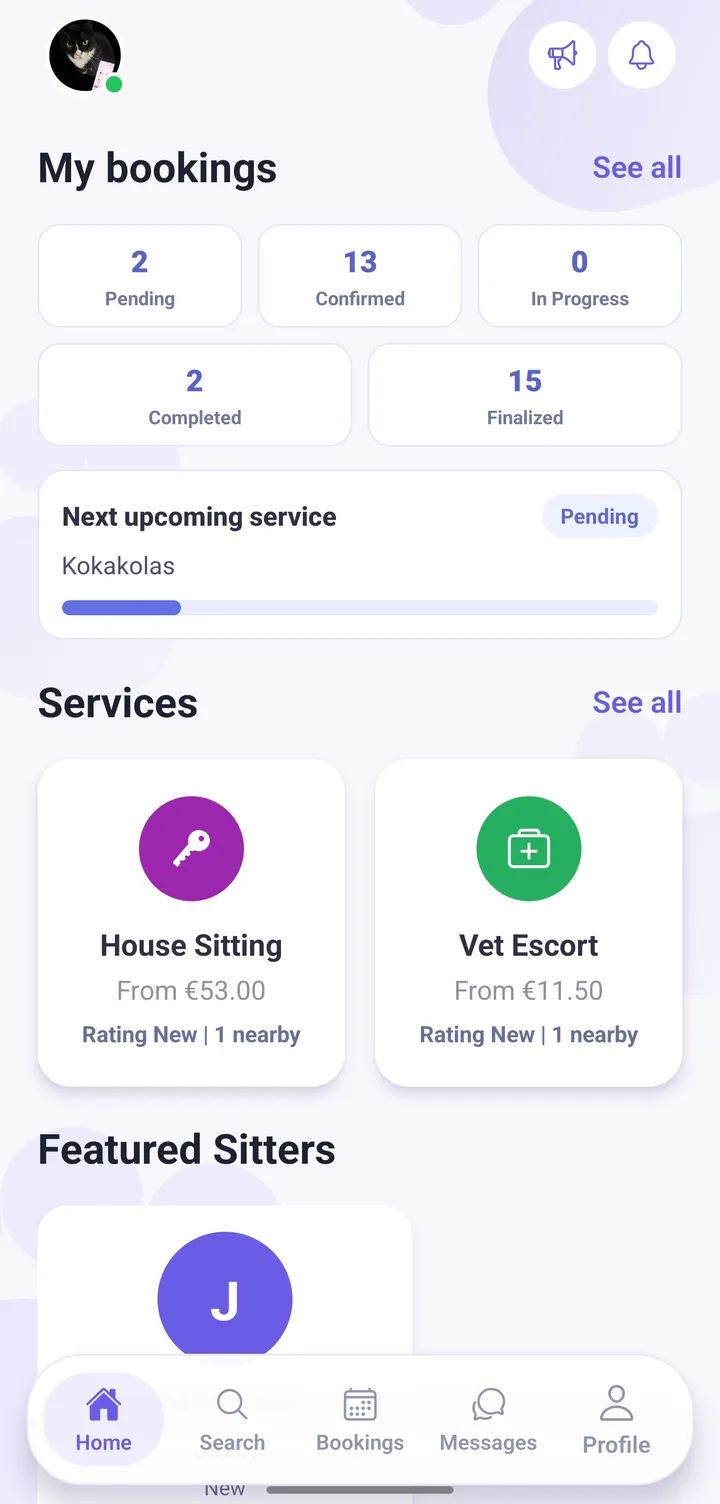 Petsly owner dashboard